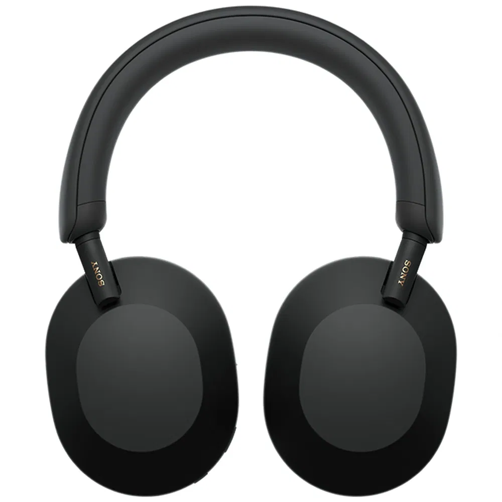 Sony WH 1000XM5 Best Active Noise Cancelling Wireless Bluetooth Over Ear Headphones - Refurbished_Black_Back_124512