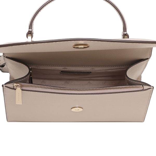 Kate Spade Women's Darcy Refined Grain Crossbody Satchel Luxury Bag - Pre-Loved - Light Sand - Refurbished_Light Sand_Top_64116