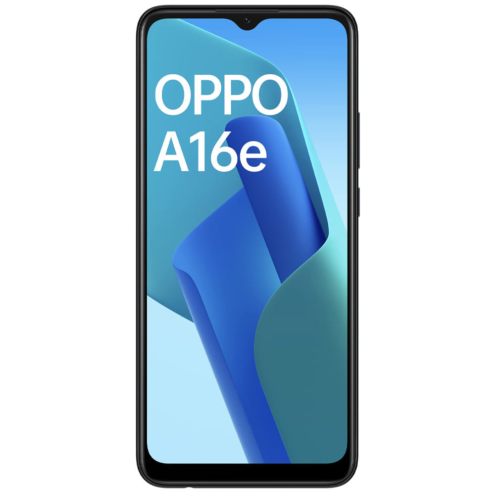 OPPO A16e - Refurbished_Midnight Black_Front_49384