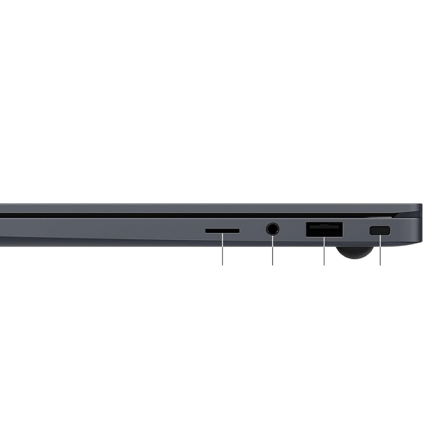Samsung Galaxy Book4 Series NP750XGK (Intel Core (TM) 5 120U 15.6 Inch)- Refurbished_Gray_Left Side_116827