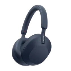 Sony WH 1000XM5 Best Active Noise Cancelling Wireless Bluetooth Over Ear Headphones - Refurbished_Blue_Front_115274