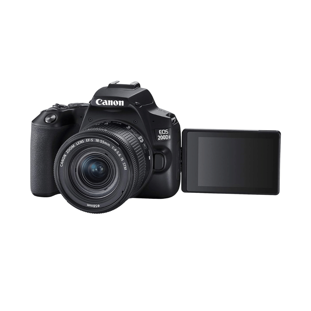 Canon EOS 200D Mark II 24.1MP DSLR - Refurbished_Black_Left Side_58374