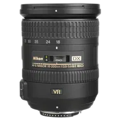 Nikon AF–S DX NIKKOR 18–200mm f/3.5–5.6G ED VR Telephoto Zoom Lens - Refurbished Good - Black - Refurbished
