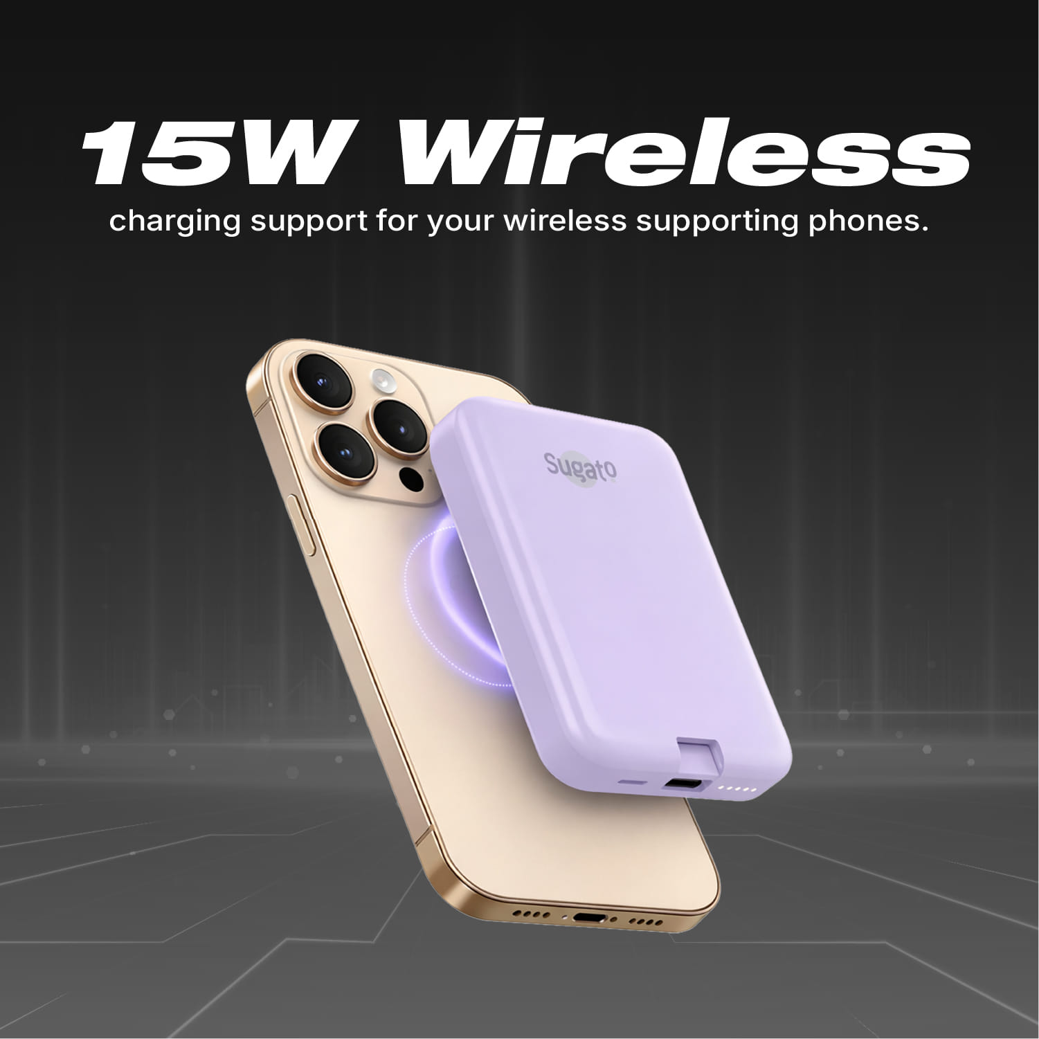 Sugato Hypercharger 10000 mAh - Powerbank - Blue_Maueve_Back_127148