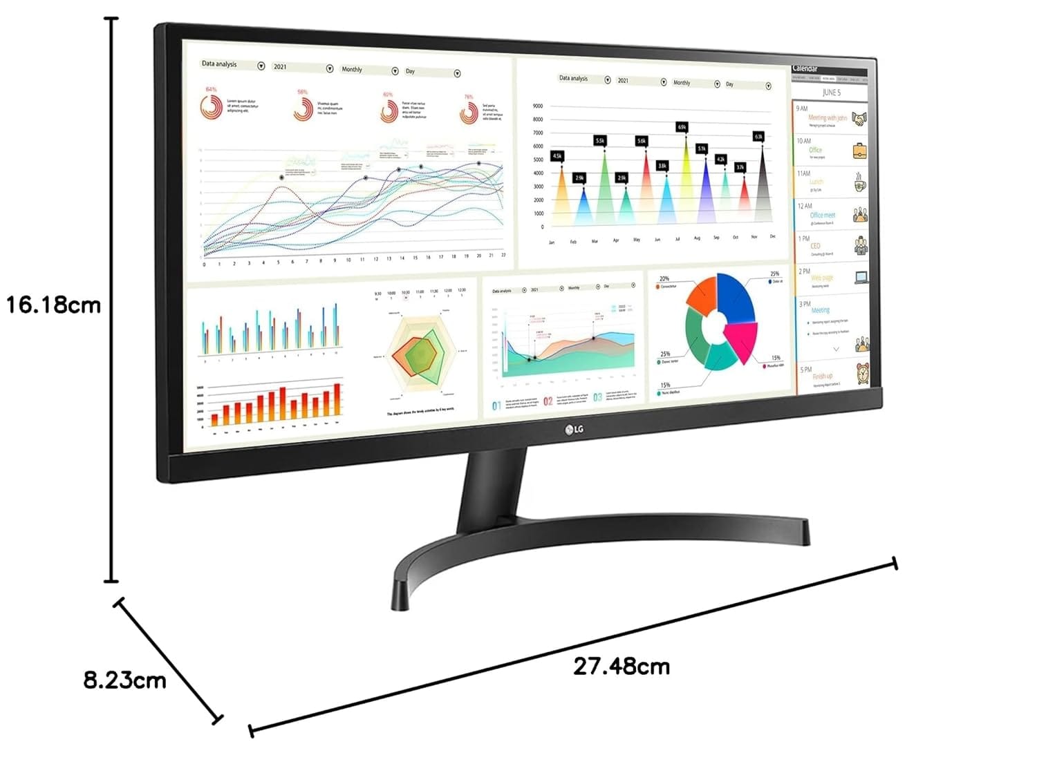 LG 29WL500 29 Inch IPS 75 Hz WFHD Monitor  - Unboxed_Black_Top_89722