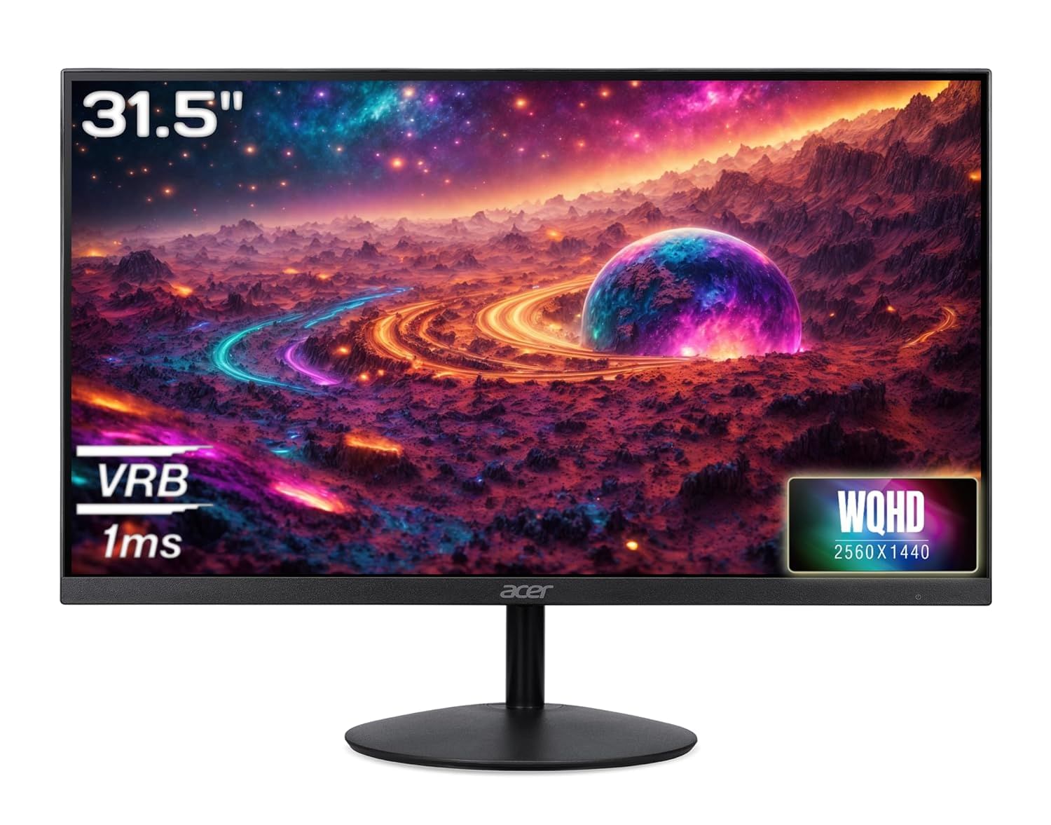 Acer SA322QU 31.5 Inch 75 Hz UltraSlim WQHD IPS Monitor - Unboxed