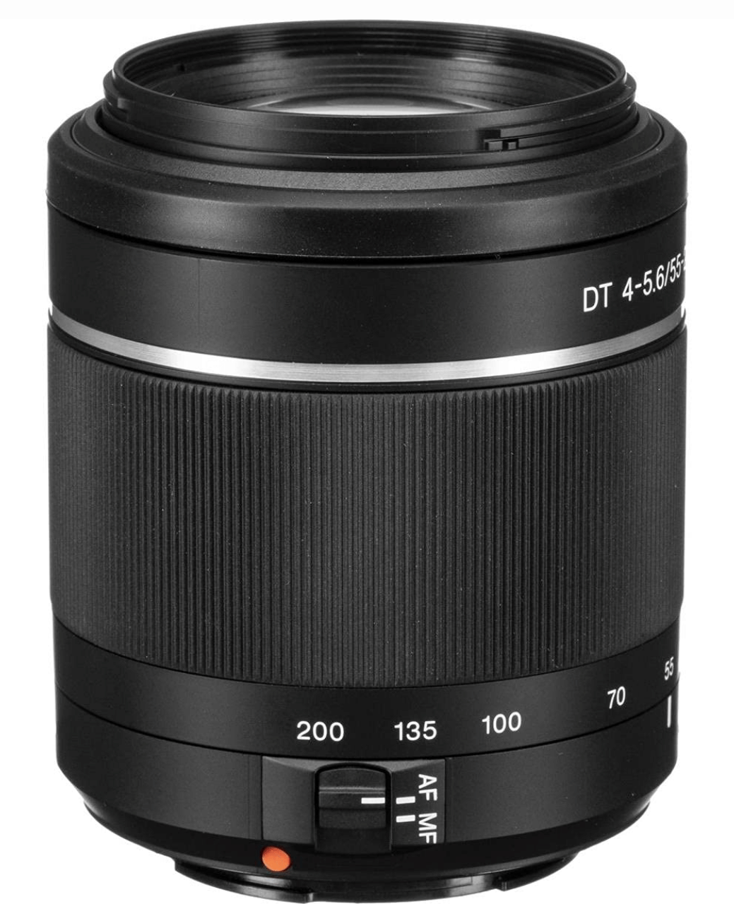 Sony DT 55-200mm F/4-5.6 Telephoto Zoom Lens - Refurbished Good - Black - Refurbished_Black_Bottom_115723