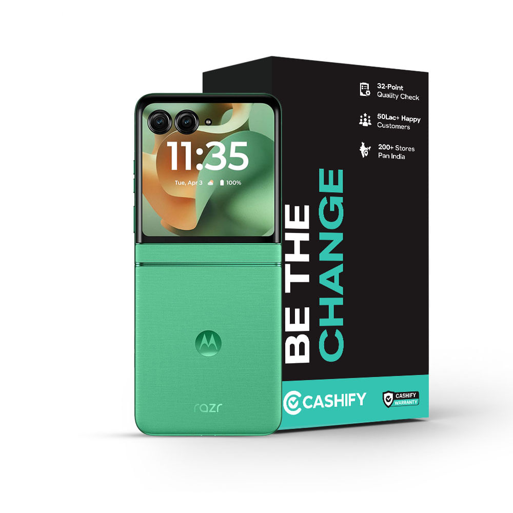Motorola Moto Razr 60 - Refurbished_Pantone Spring Bud_Phone With Box_62838