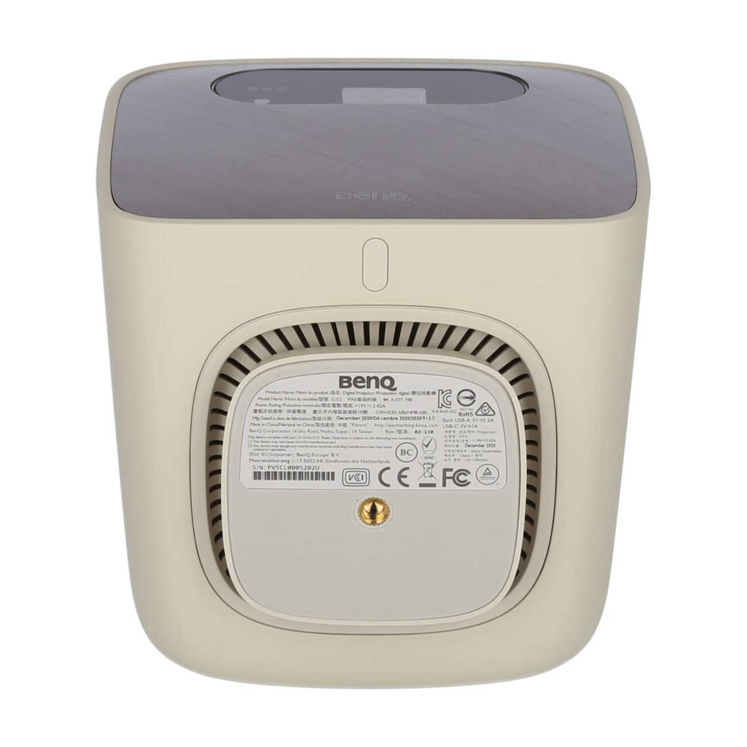 BenQ GS2 HD 720p 500 lumens DLP Portable LED Projector  - Unboxed_White_Bottom_114379