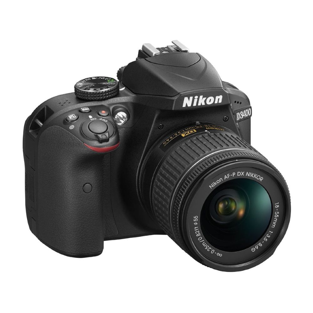 Nikon D3400 24.2MP DSLR - Refurbished_Black_Left Side_58378