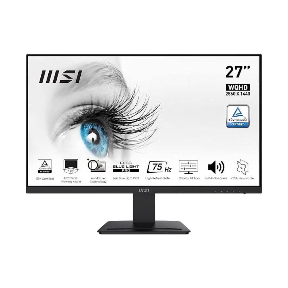 MSI PRO MP273QV 27 Inch VA 75 Hz WQHD Business Monitor  - Unboxed