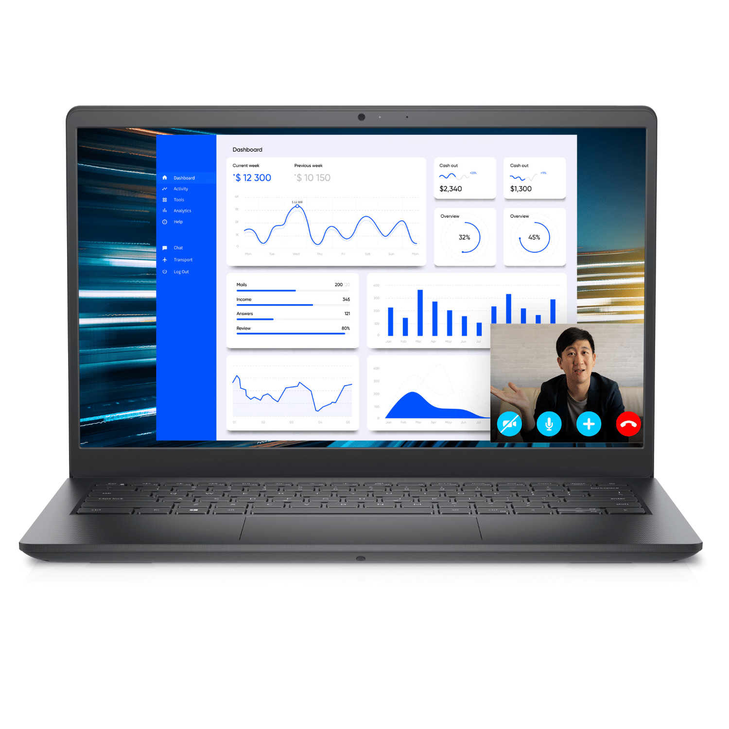 Dell Vostro 3000 Series 3425 (AMD Ryzen5 5000U Series 14 Inch)- Refurbished_Black_Front_88411