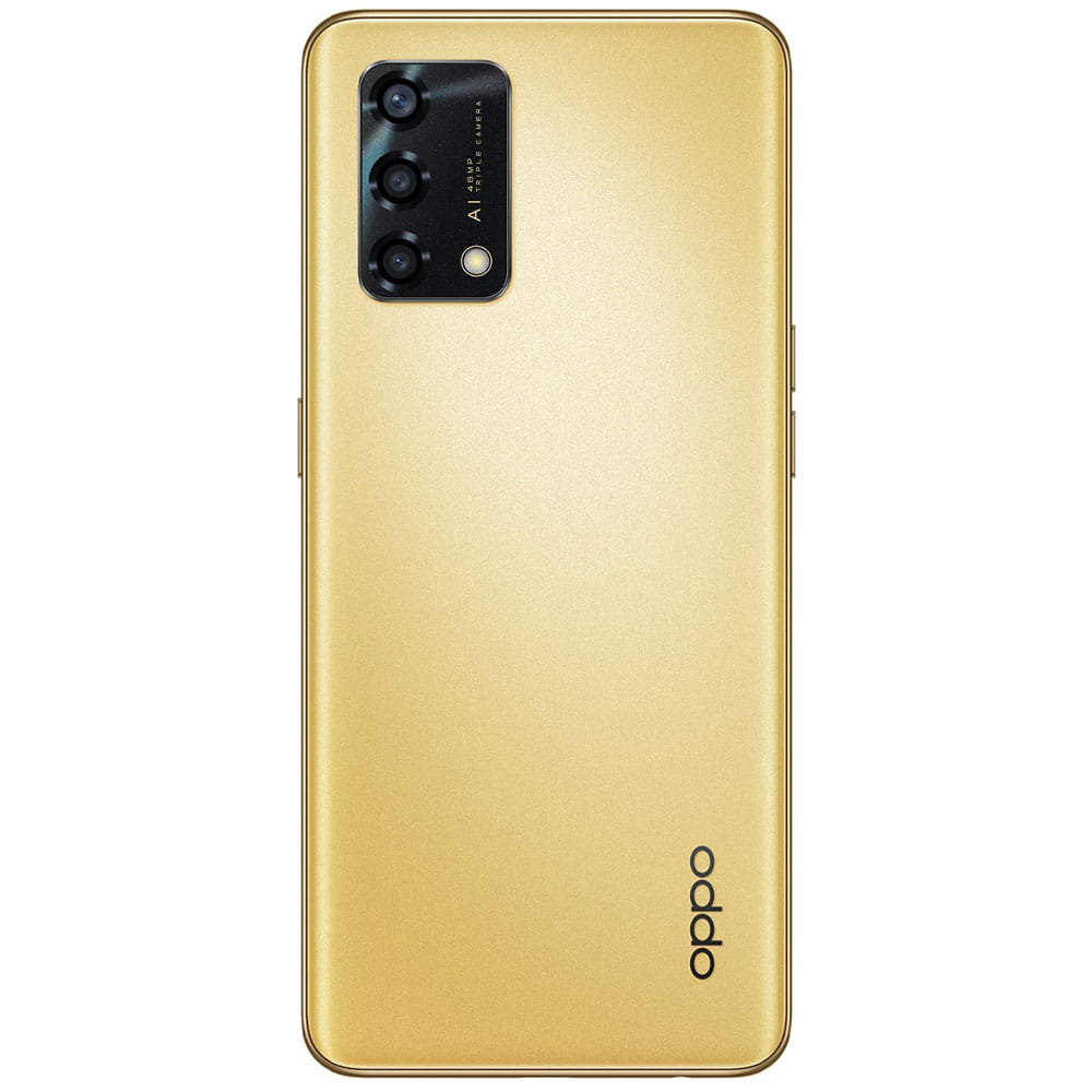 OPPO F19s - Refurbished_Glowing Gold_Back_59073