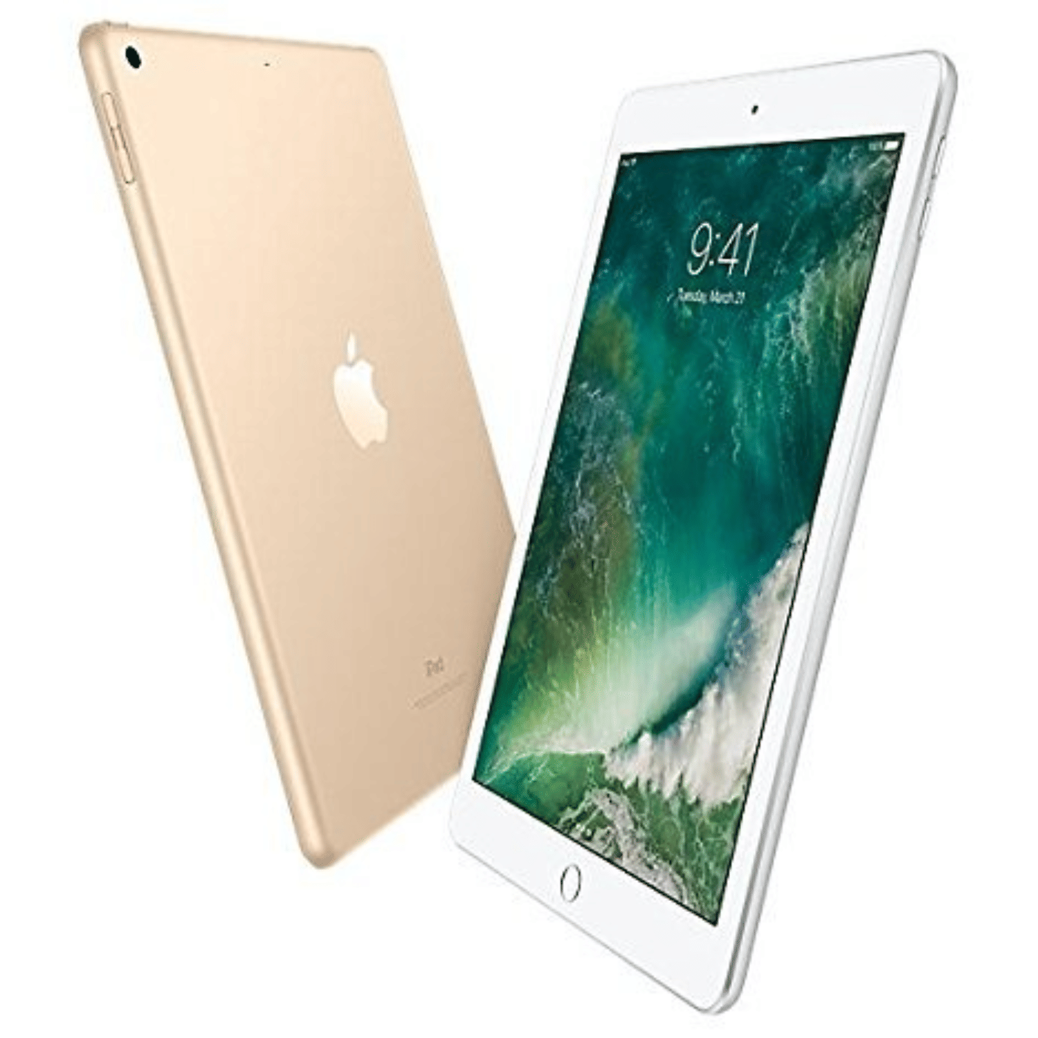 Apple iPad 2017 5th Generation (9.7 inch, Wifi+Cellular)- Refurbished_Gold_Bottom_90463