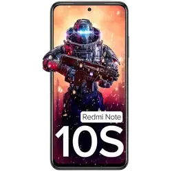 Refurbished Xiaomi Redmi Note 10s shadow black back front