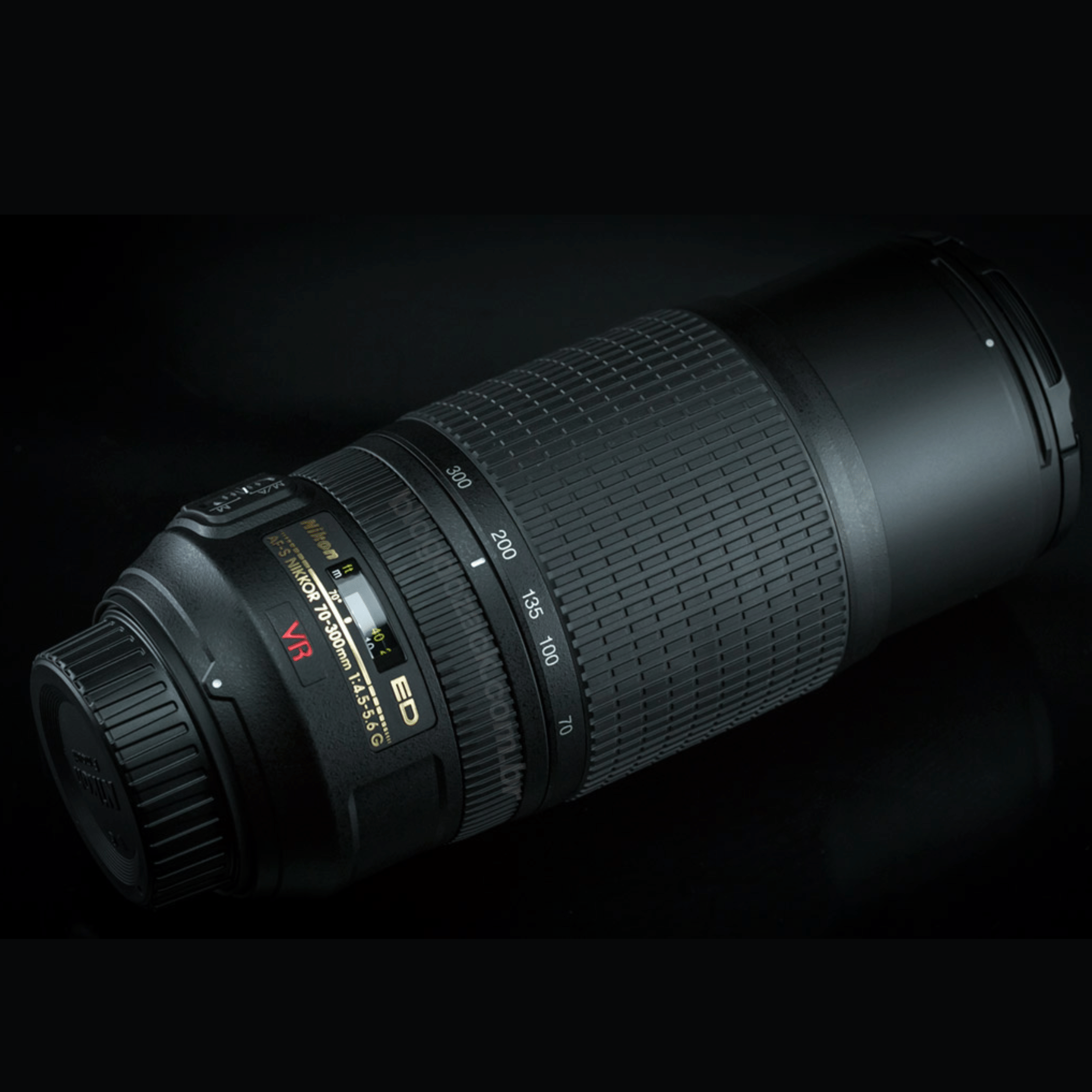 Nikon Af/70-300 mm f/4-5.6G Telephoto Zoom Lens - Refurbished Good - Black - Refurbished_Black_Left Side_115142