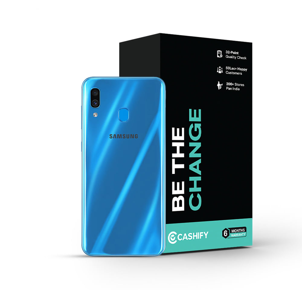Samsung Galaxy A30 - Refurbished_Blue_Phone With Box_61042