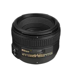 Nikon AF-S 50mm f/1.4G Prime Standard Zoom Lens - Refurbished Good - Black - Refurbished_Black_Back_115139
