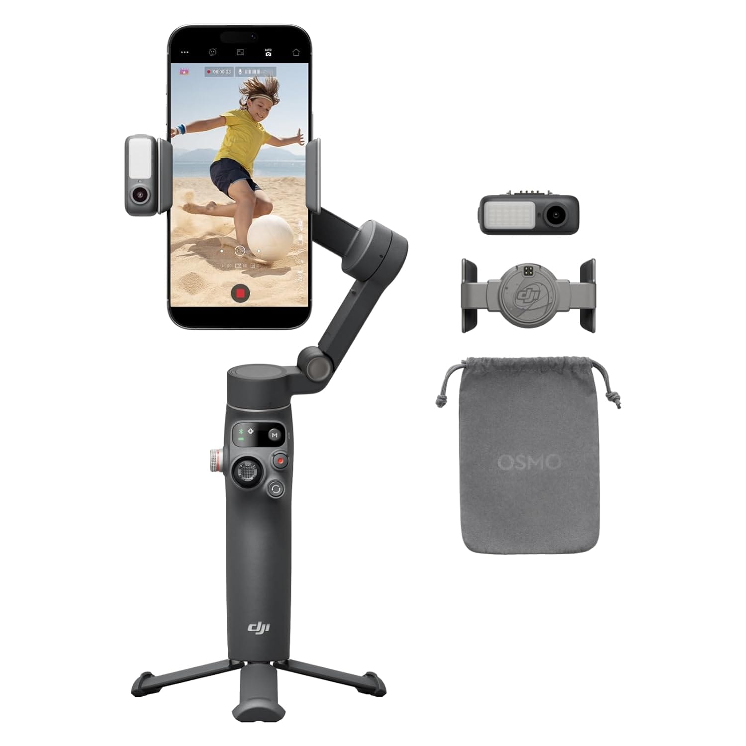 DJI OSMO Mobile 7P Gimbal  - Unboxed_Grey_Front_88893