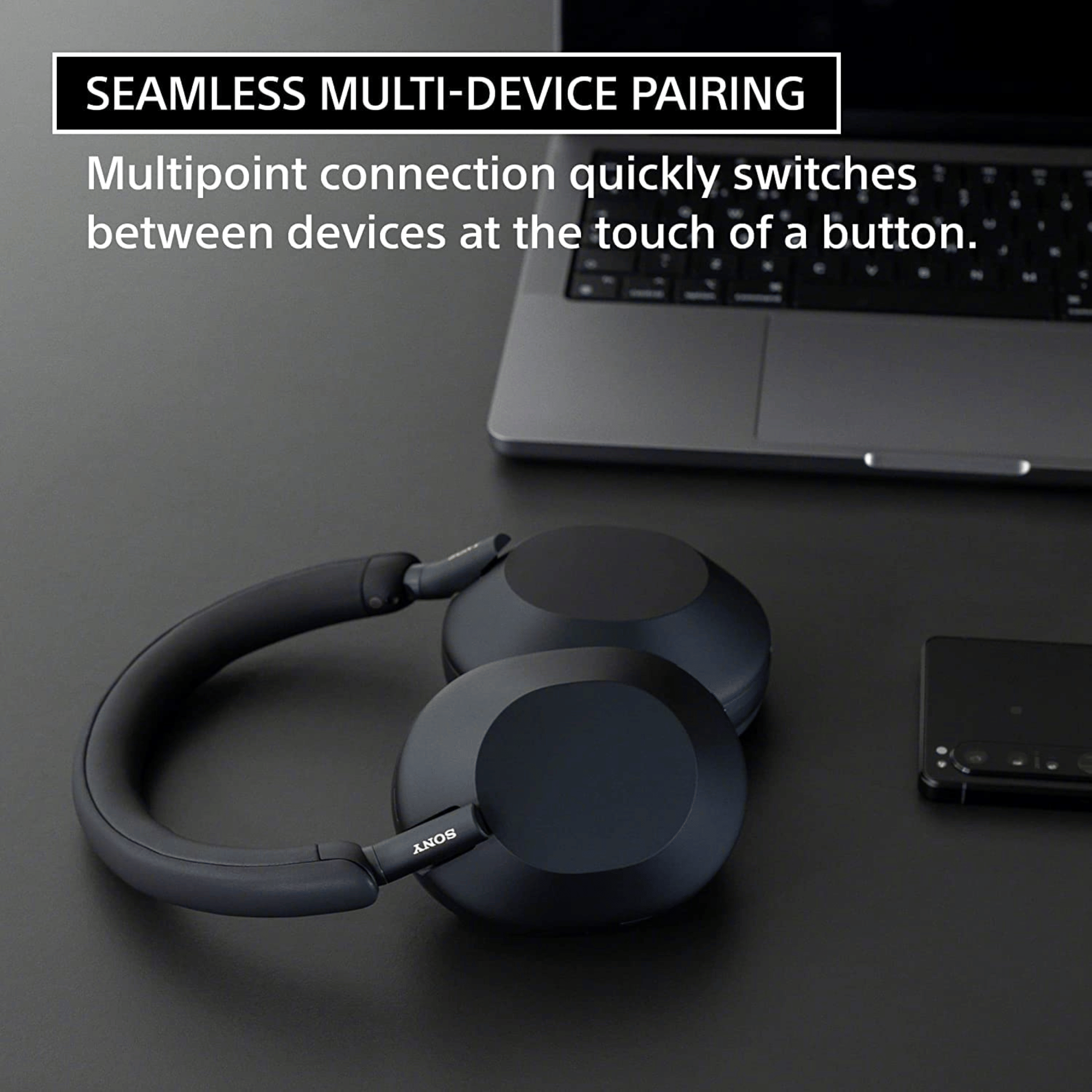 Sony WH 1000XM5 Best Active Noise Cancelling Wireless Bluetooth Over Ear Headphones - Refurbished_Blue_Cashify Assured_115276