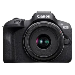Canon EOS R100 24.1MP Mirrorless Camera - Refurbished_Black_Front_114527