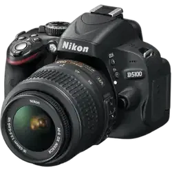 Nikon D5100 16.2MP DSLR - Refurbished_Black_Front_114575