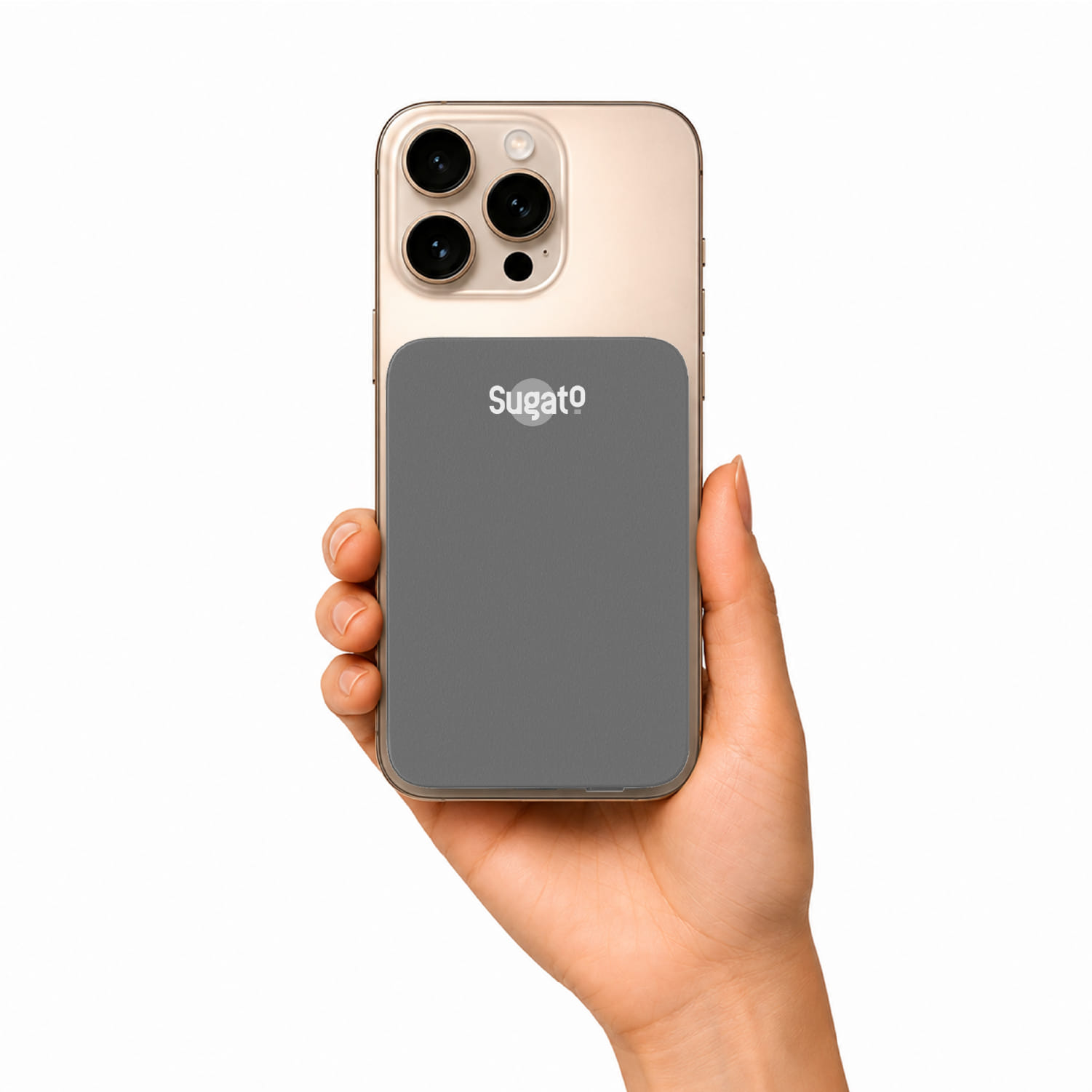 Sugato Supercharge 10000 mAh - Powerbank - Grey_Grey_Left Side_127152