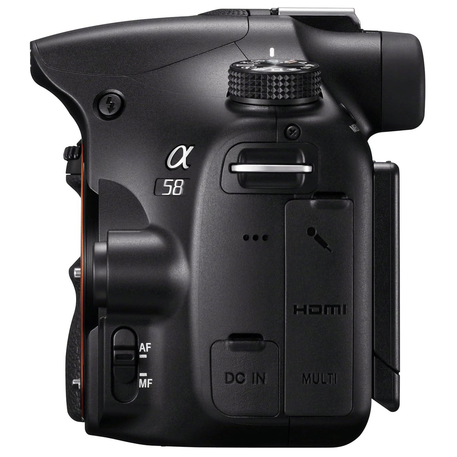 Sony Alpha A58 20.1MP DSLR - Refurbished_Black_Right Side_114571