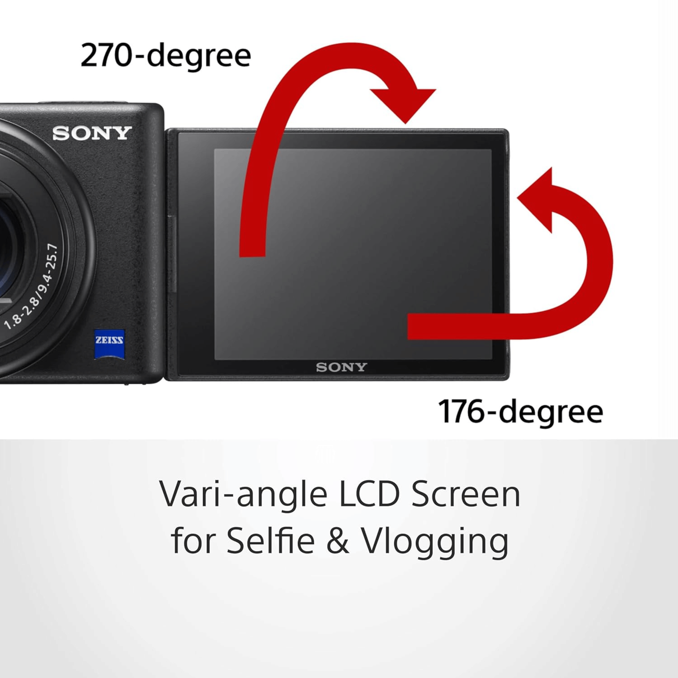 Sony ZV 1 20.1 MP Digital Camera - Refurbished_Black_Category_115000