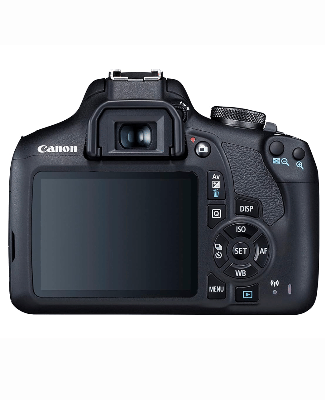 Canon EOS 2000D 24.1MP DSLR Camera - Refurbished_Black_Front_115685
