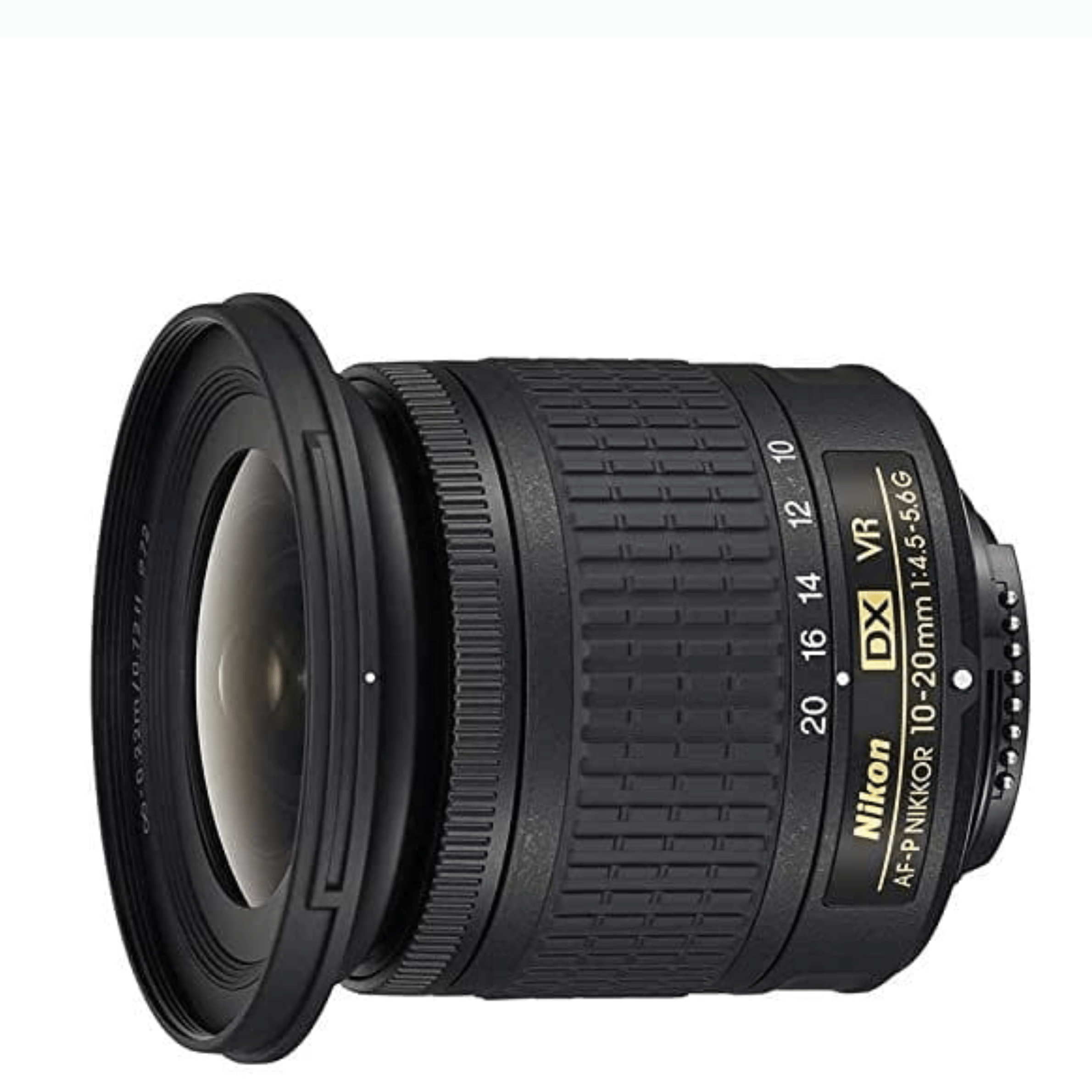 NIKON AF–P DX NIKKOR 10–20MM F/4.5–5.6G VR Wide–angle Zoom Lens - Refurbished_Black_Back_123279
