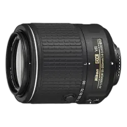 Nikon AF-S DX NIKKOR 55-200mm f/4-5.6G ED Telephoto Zoom Lens - Refurbished Good - Black - Refurbished_Black_Front_62292