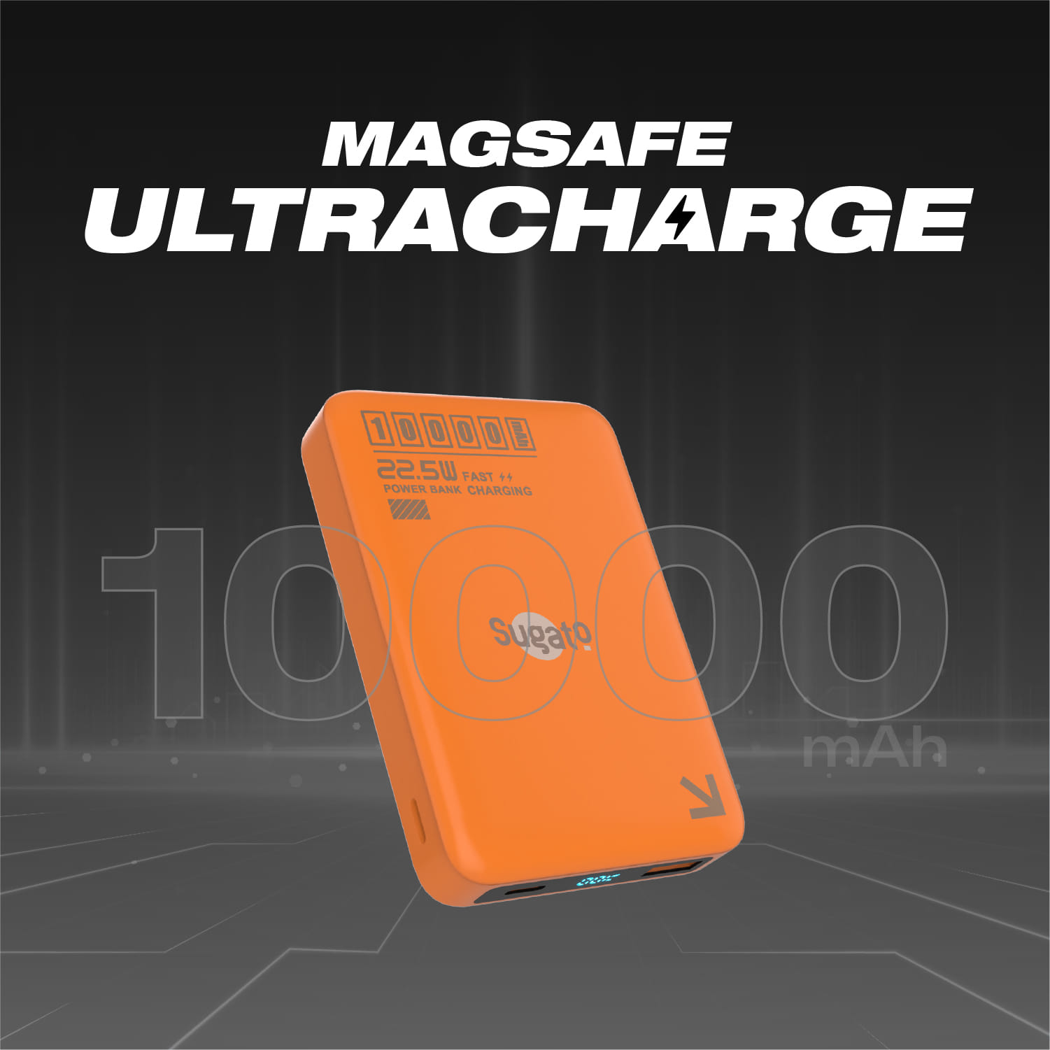 Sugato Ultracharge 10000mah - Powerbank - New - Orange_Orange_Back_127079