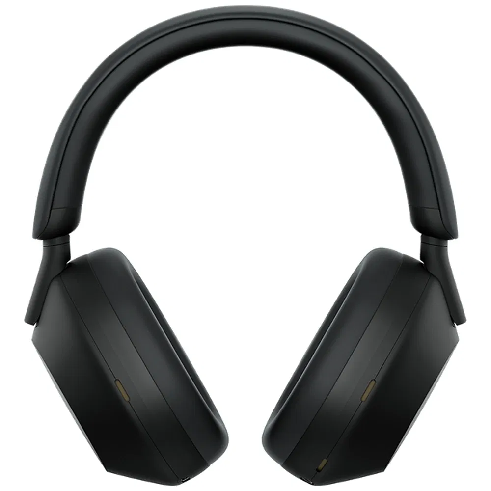 Sony WH 1000XM5 Best Active Noise Cancelling Wireless Bluetooth Over Ear Headphones - Refurbished_Black_Front_124513