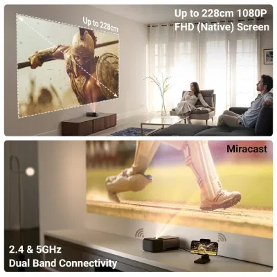 Zebronics Pixaplay Pro 500 12500 lm 1080p Smart Projector - Unboxed_Black_Top_124999
