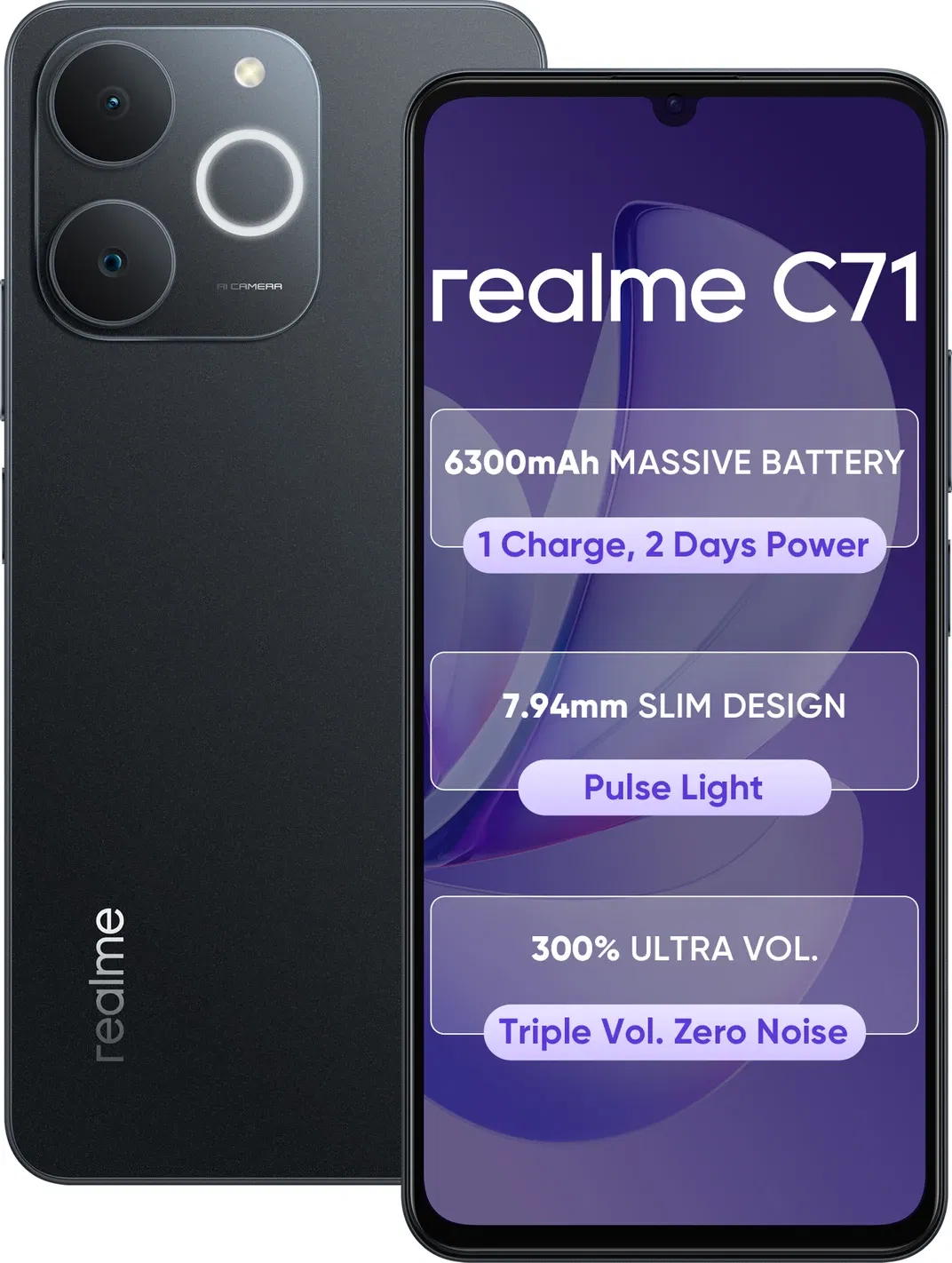 Realme C71 - Refurbished_Obsidian Black_Top_89320