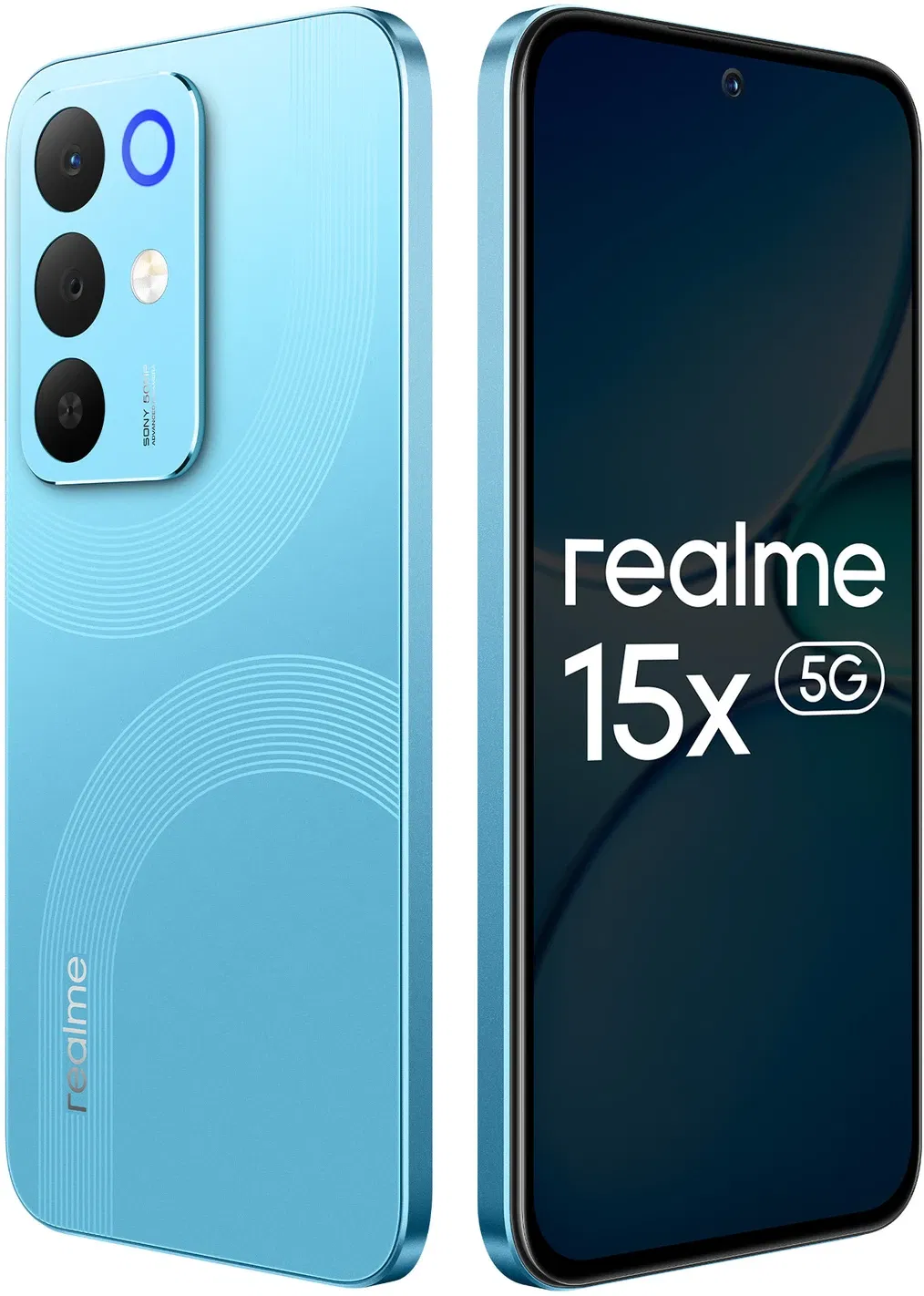Realme 15X 5G - Refurbished_Aqua Blue_Right Side_89285