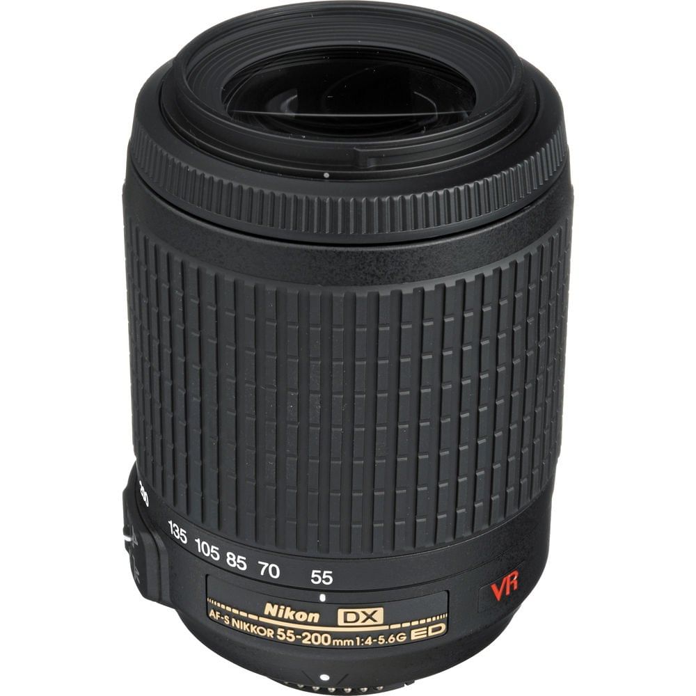 Nikon AF-S DX NIKKOR 55-200mm f/4-5.6G ED Telephoto Zoom Lens - Refurbished Good - Black - Refurbished_Black_Top_70423