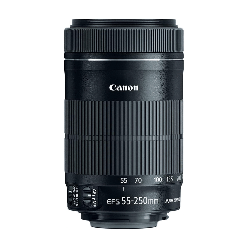 Canon EF-S 55-250mm f/4.0-5.6 IS II Telephoto Zoom Lens - Refurbished Good - Black - Refurbished_Black_Back_89991