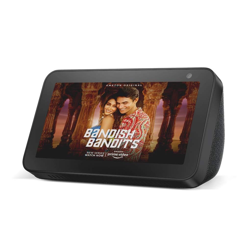 Amazon Echo Show 5 (1st Gen) with 5.5" screen and Alexa - Refurbished Superb - Black_Black_Right Side_64729