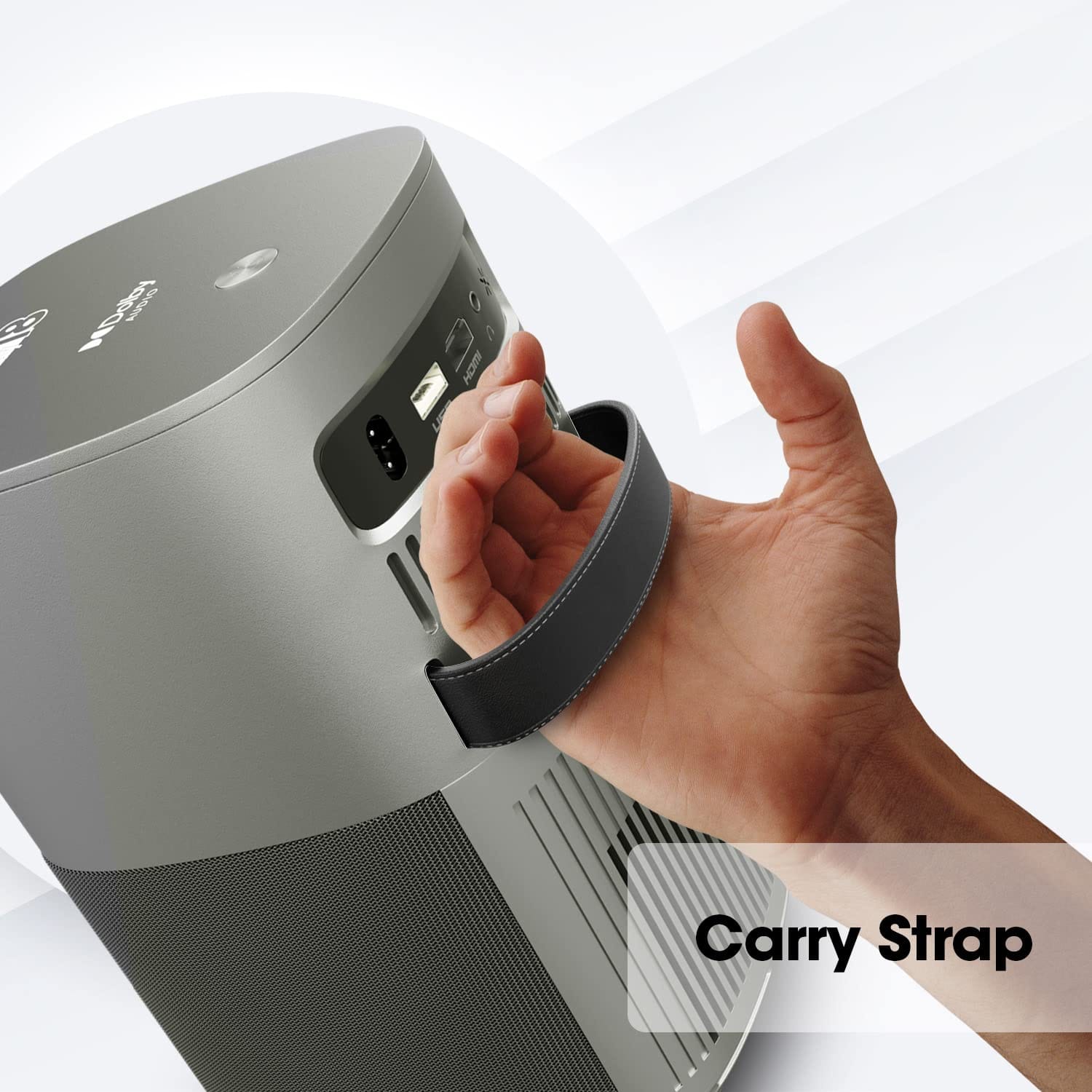 Zebronics PIXAPLAY 18 8200 lm 1080p Native with 4K Smart LED Vertical Projector - Unboxed_Grey_Bottom_88948