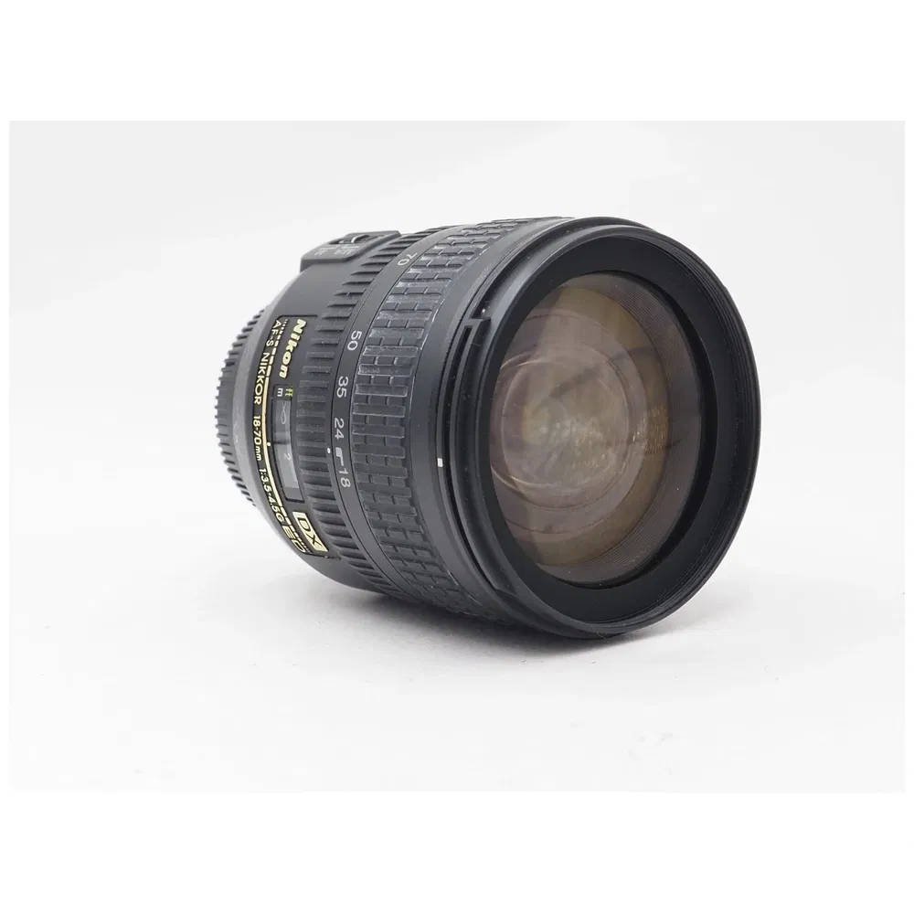 Nikon 18–70mm f/3.5–4.5G ED–IF AF–S DX Nikkor Zoom Lens  - Refurbished_Black_Left Side_126868