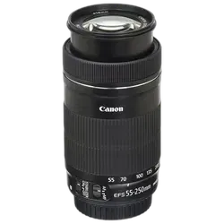 Canon EF-S 55-250mm f/4.0-5.6 IS II Telephoto Zoom Lens - Refurbished Good - Black - Refurbished_Black_Back_62346