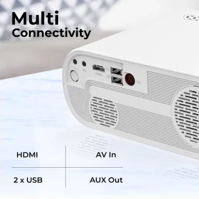 Zebronics LP1000 3300 lm LED Projector  - Unboxed_White_Back_124878