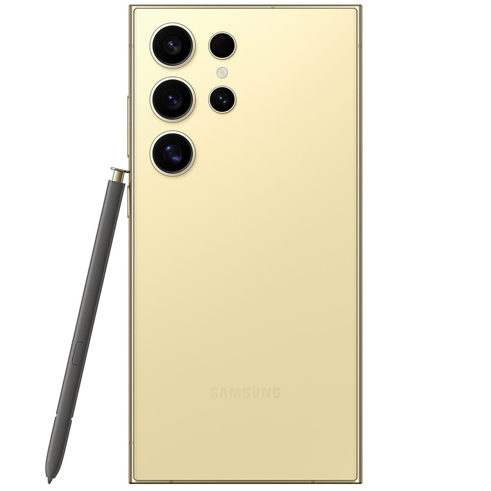 Samsung Galaxy S24 Ultra 5G - Refurbished_Titanium Yellow_Back_56285