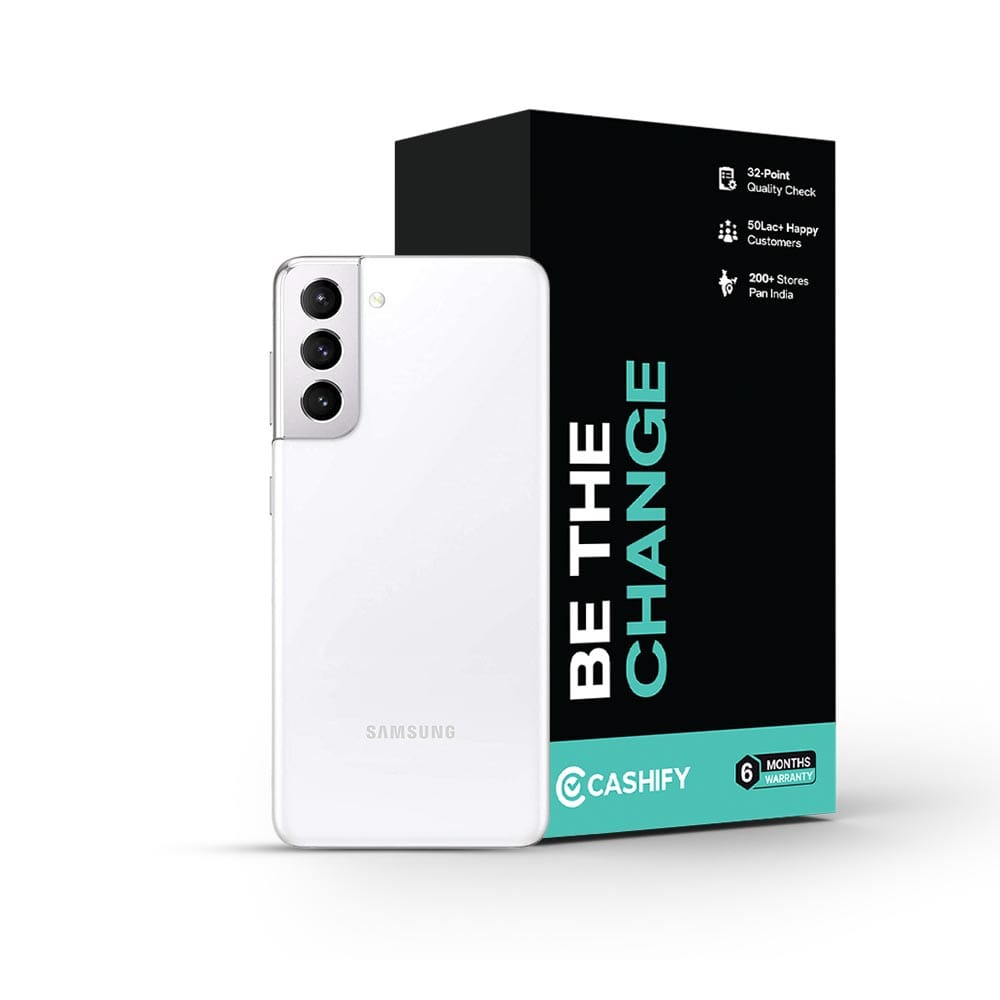 Samsung Galaxy S21 5G - Refurbished_Phantom White_Phone With Box_47549