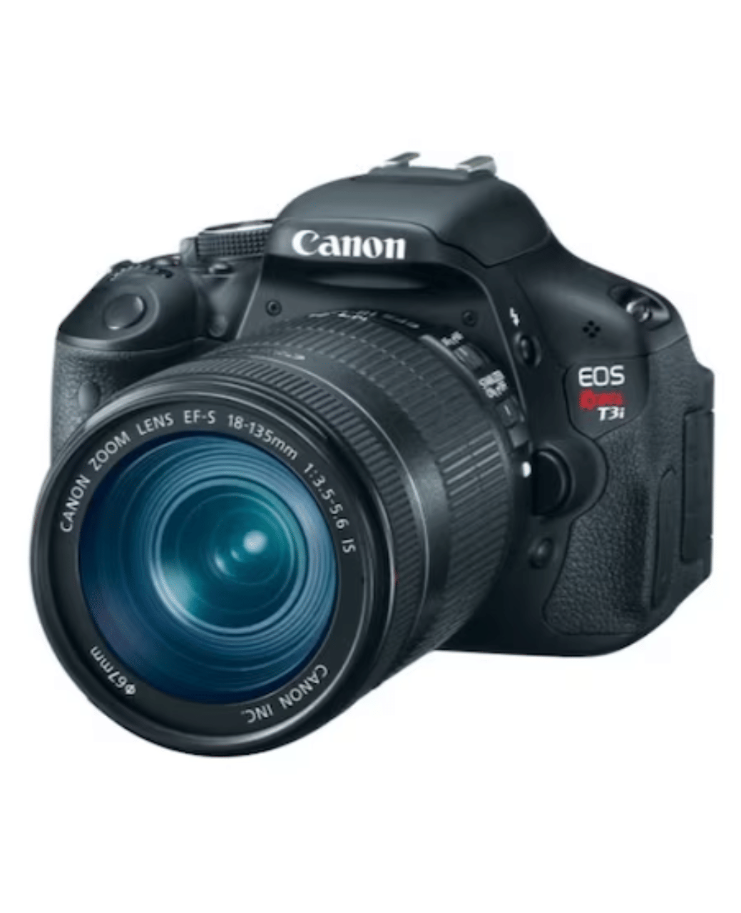 Canon EOS Rebel T3i 18MP DSLR Camera - Refurbished_Black_Back_116833