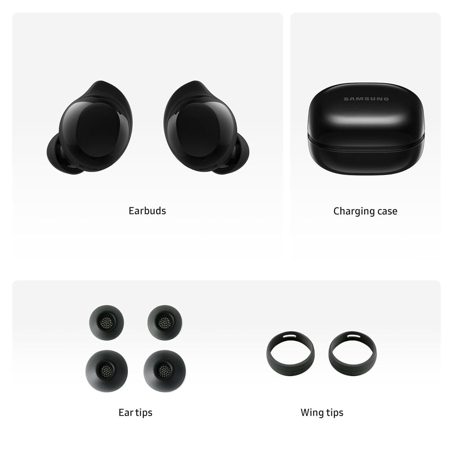 Samsung Galaxy Buds Core Powered by Galaxy AI with Active Noise Cancellation - Unboxed_Black_Left Side_87033