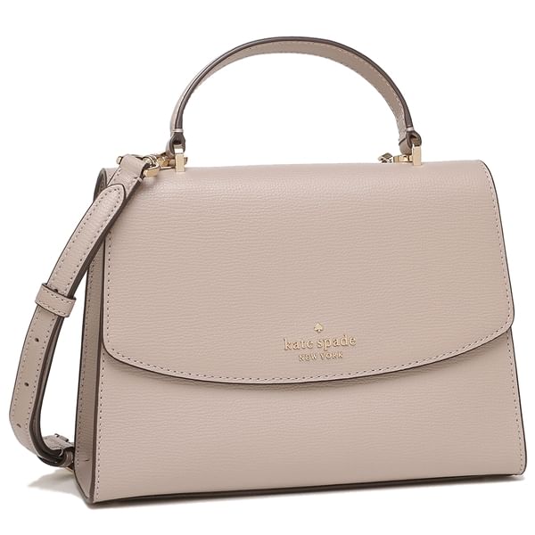 Kate Spade Women's Darcy Refined Grain Crossbody Satchel Luxury Bag - Pre-Loved - Light Sand - Refurbished