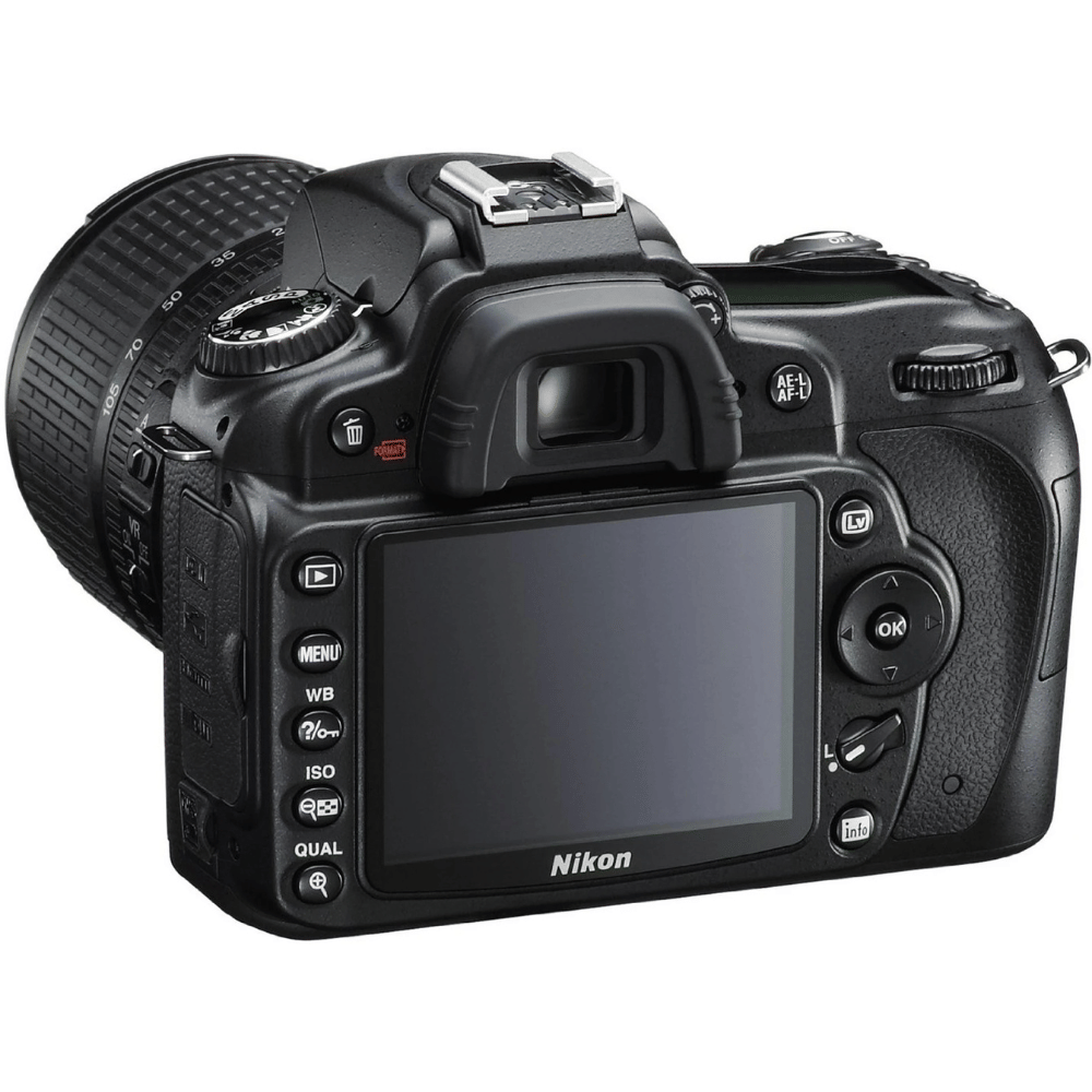 Nikon D90 12.3MP DSLR Camera - Refurbished_Black_Back_126496